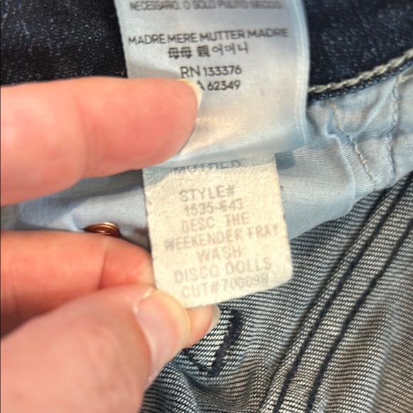 MOTHER jeans weekender fray size 28 - Picture 11 of 13